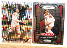 Cheyenne Parker-Tyus lot Select SILVER FLASH PRIZM & Monopoly WNBA Atlanta Dream