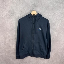 Nike hoodie men's size medium black zip up