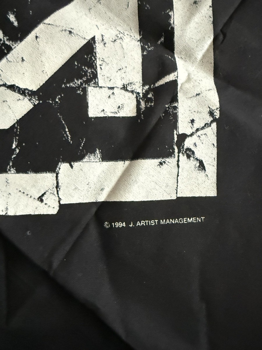 VTG Nine Inch Nails NIN LOGO Handkerchief Bandana 20” X 20