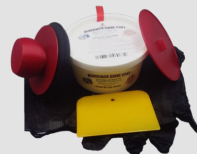 Guide coat powder  kit ,magnetic cup helps to prevent sliding off steel panels.