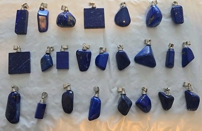 Very beautiful Natural Blue Lapis Lazuli Pendant From Afghanistan (each)