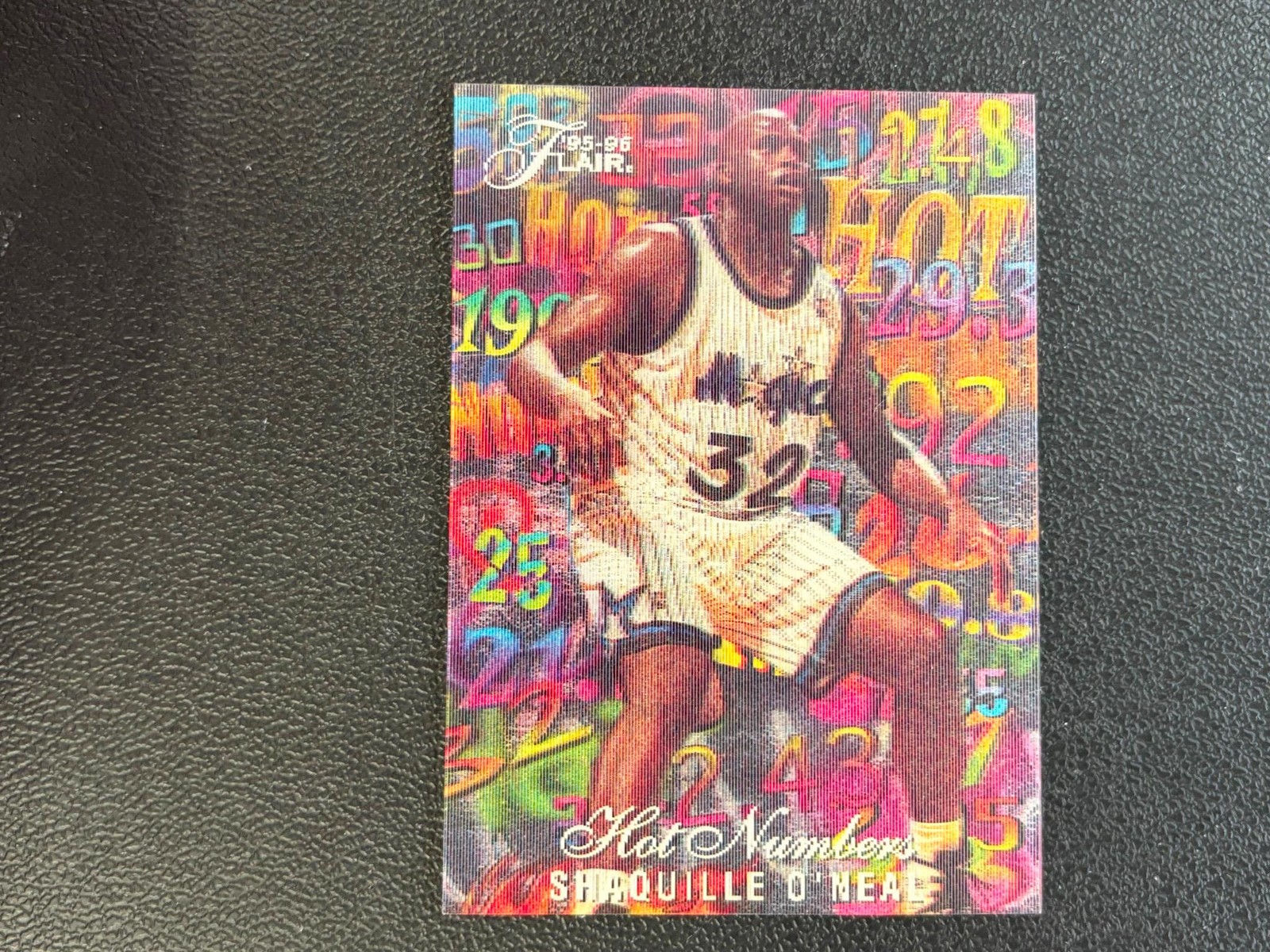 Shaquille O'Neal 1995-96 Flair Hot Numbers Insert Orlando Magic E40