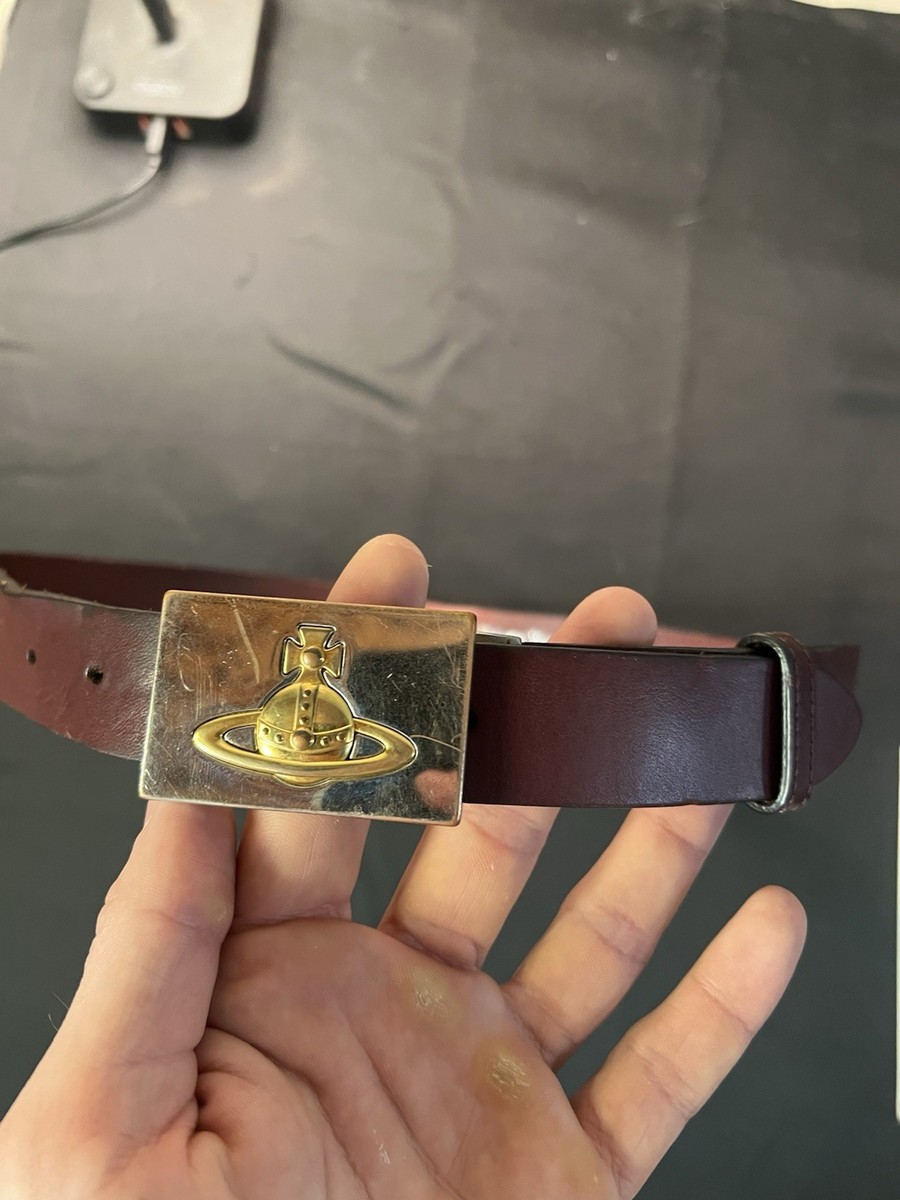 Vivienne Westwood Brown Leather Belt 36” | eBay