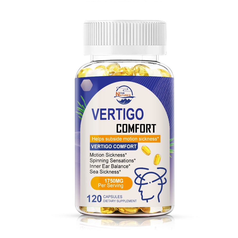 New Vertigo Relief 120 Capsules-Dizziness Relief, Drowsy Motion Sickness Relief