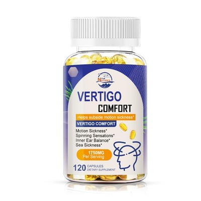 New Vertigo Relief 120 Capsules-Dizziness Relief, Drowsy Motion Sickness Relief