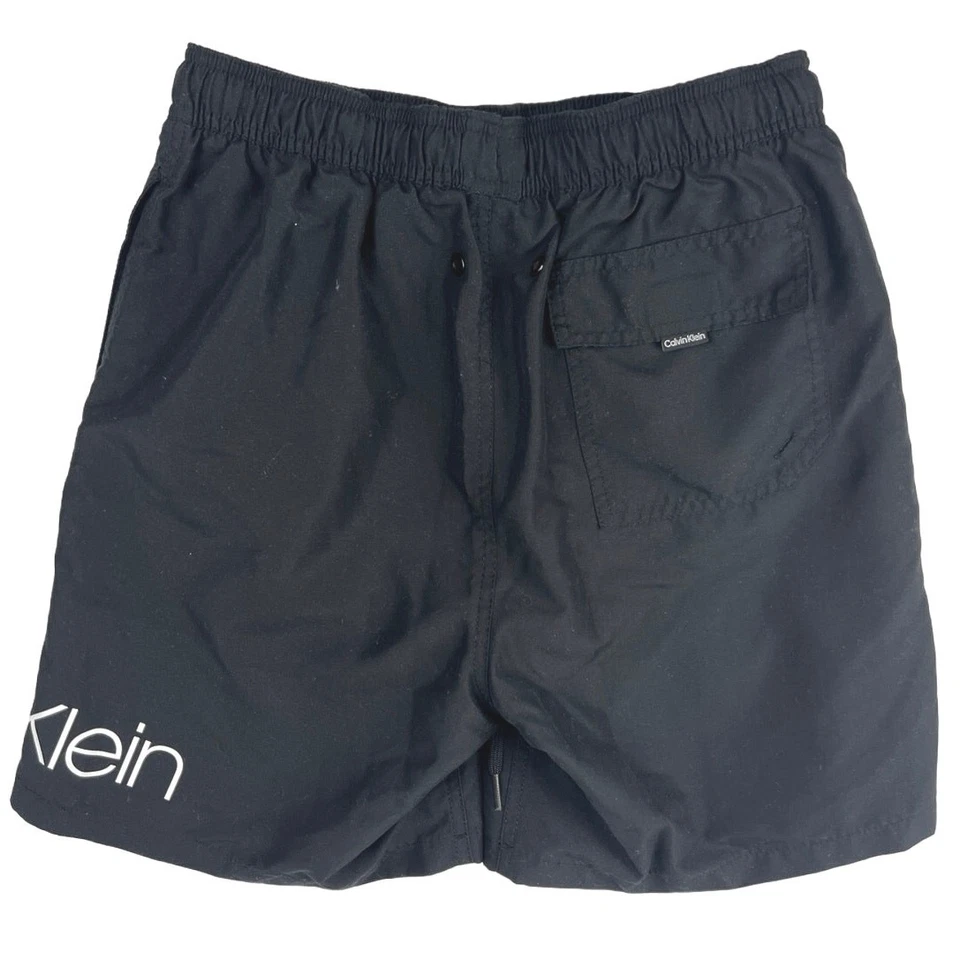 Calvin Klein Para Hombres Cintura Elástica Cordón Logo Traje de Baño Bañador Pantalones Cortos Talla S Foto 2 de 4