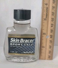 Vtg Skin Bracer " Sport Talc" Aftershave! 1.5 oz Glass Bottle NOS