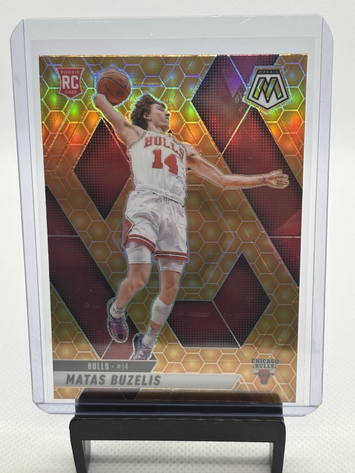 2024-25 Panini Mosaic Matas Buzelis #223 RC Rookie Honeycomb Case Hit SSP