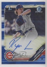 2019 Bowman Draft Chrome Pick Blue Wave Refractor 15/150 Ryan Jensen Auto 0c6