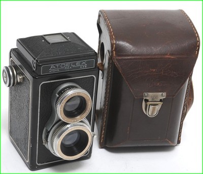 Atoms Atoflex Rex 120 film TLR camera w. rare Angenieux 3.5/75mm Type X1 lens