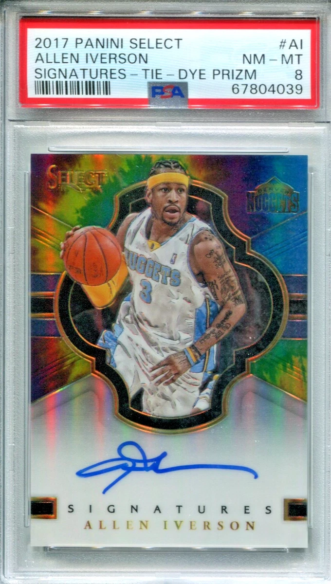 Panini Allen Iverson Basketball Autographed Sports Trading Cards