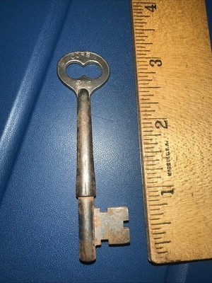 Antique Corbin Skeleton Key #S10 Solid Barrel Key Original!