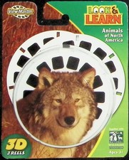Animals Of North America 3d View-Master 3 Reel Packet NEW SEALED