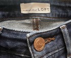 Made And Loved LOFT Women’s Dark Wash Stretch Curvy Skinny Crop Jeans Size 28/6 — photo 2
