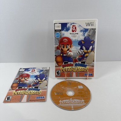Mario & Sonic At The Olympic Games Beijing 2008 Nintendo Wii w/ Manual Tested