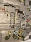 Vintage Mid-Century Charles Bloom Oriental Asian Floral Heavy Silk Fabric 48x56 — photo 10
