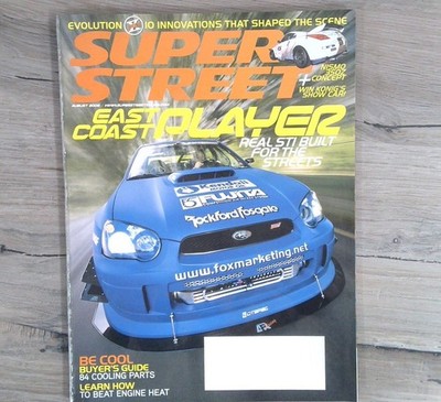 Super Street Magazine August 2008 Subaru STI Nismo 350Z Tuning Source Interlink