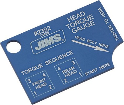 Jims Head Bolt Torque Gauge #2392 Harley Davidson