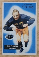 Dick Flanagan Pittsburgh Steelers 1955 Bowman Football card #39  (see pics)