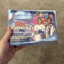 2025-26 TOPPS FINEST UEFA Club Competitions HOBBY BOX (2 AUTOs) UCC “In Hand”
