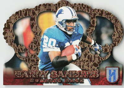 #ad 1996 Pacific Crown Royale #CR 50 Barry Sanders FOOTBALL Detroit Lions $5.00
