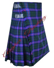 Scottish Handmade Traditional Armstrong Tartan Kilt Custom Size kilt For Men's