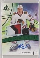 2020-21 Upper Deck SP Game Used Green /35 Ian Mitchell RPA Rookie Patch Auto RC