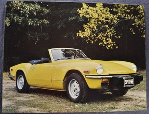 1976 Triumph Spitfire 1500 Roadster Brochure Sheet Excellent Original Canadian