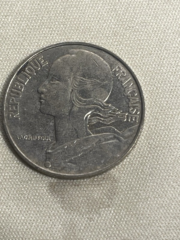 France French KM930 1987 20 Centimes Coin UNC-MINT UNCIRCULATED-Vintage