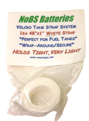 Vintage NOBS Batteries White 48''x1'' Fuel Tank Strap System for R/C Models New