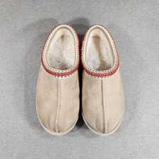 UGG Tasman Womens Size 8 Sand/Dark Cherry Slip On Slippers Shoes S/N 5955