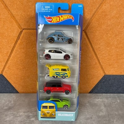 Hot Wheels Volkswagen 5-Pack Die-Cast Cars DJD20 Golf GTI Kool Kombi Beetle 1:64