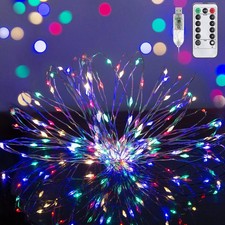 33Ft 100LED USB Fairy String Lights with Remote Xmas Decor, Multicolor