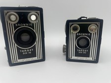 Lot of 2 Kodak Brownie Target Box Cameras Six-16  Six-20