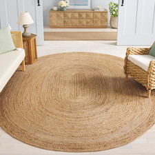 Safavieh Area Rug 3x5- Cape Cod Collection - Natural Brown Handmade Braided Fla