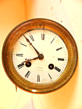 Ancien mécanisme mouvement de pendule JAPY diamètre encastrement 108 mm