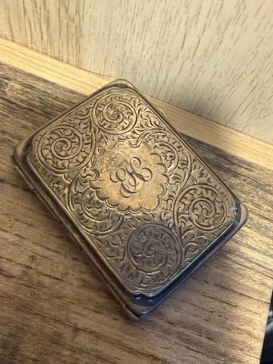 Joseph Gloster in Antique Solid Silver Cigarette & Vesta Cases for