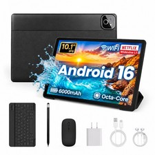 Android 16 10" Tablet Octa-Core 36GB RAM 256GB ROM Dual Band WiFi 6 Long Battery