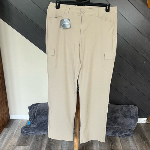 Eddie Bauer - Pantalones Capri Para Mujer Con Bolsillo Lateral Con Cierre Cargo, Pantalones De Senderismo Para Mujer Con Trabillas Para Cinturón, Capri Ripstop, Gris, 32