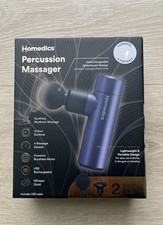 Homedics Percussion Massager Gun Cordless Handheld Multispeed Rechargeable