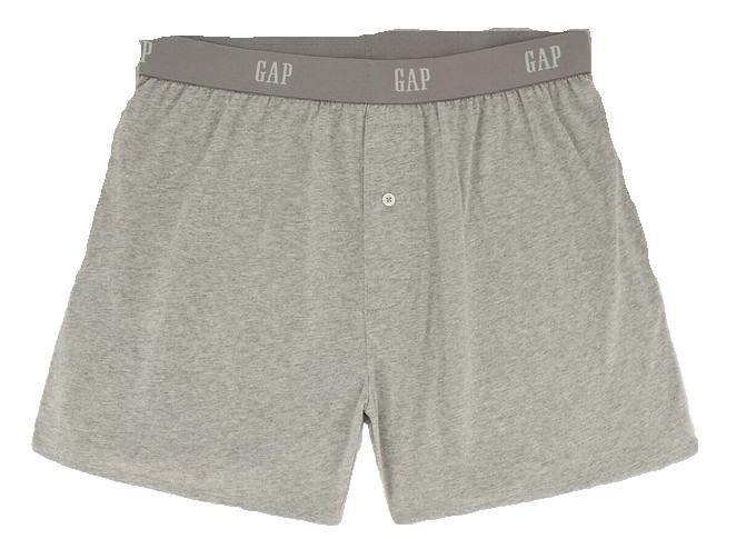 Трикотажные боксеры из органического хлопка GAP с функциональной ширинкой серого цвета Размер XL 2090₽