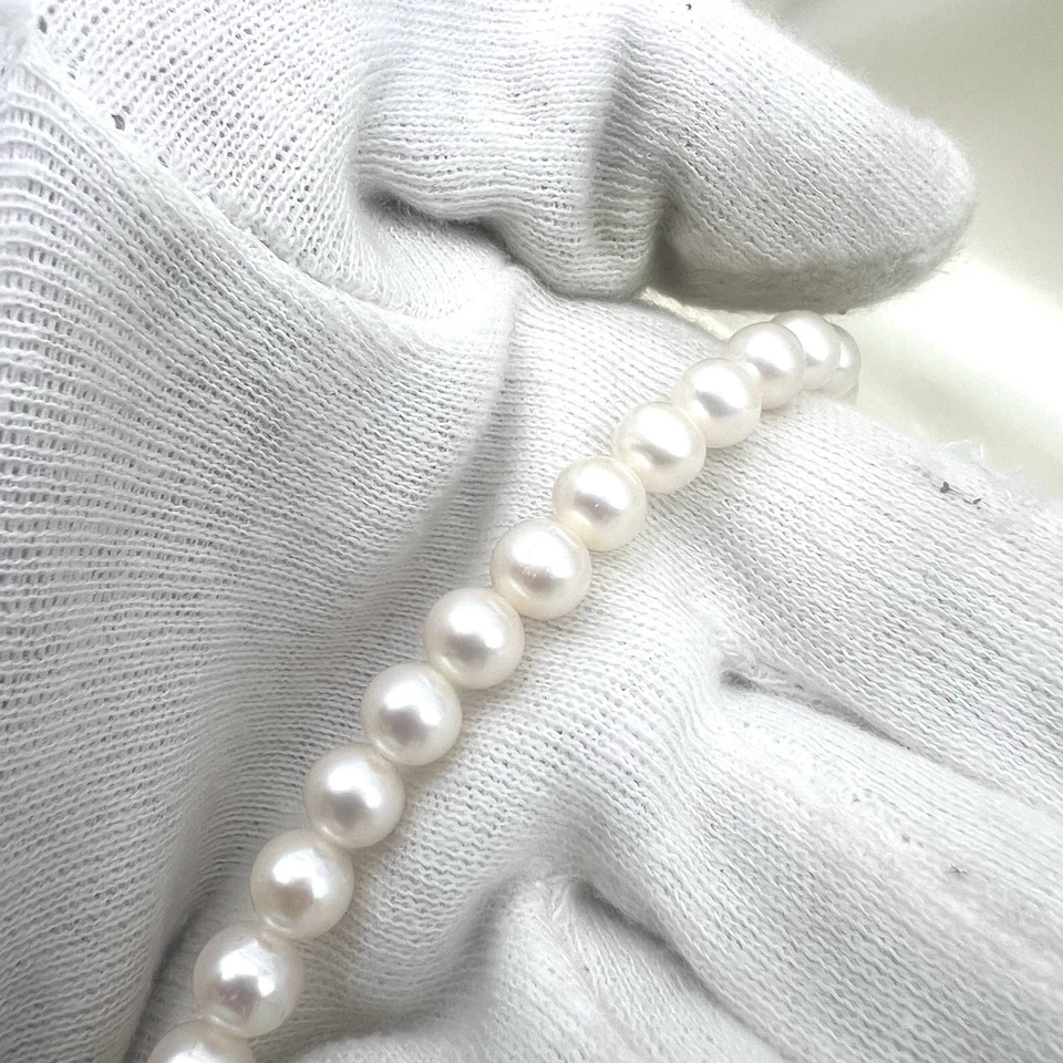 Collana  Babila Milano Girocollo  perle di acqua dolce diam 6,5-7 mm certificate - Immagine 3 di 4