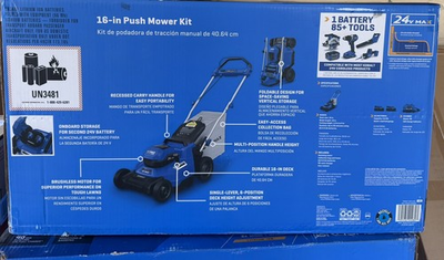 #ad #ad Kobalt 48 volt 20 in Cordless Self propelled Lawn Mower with 2 24 volt 5 Ah $250.00
