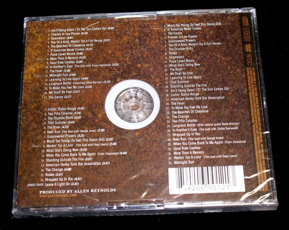 ЗАПЕЧАТАННЫЙ новый Garth Brooks The Ultimate Hits (2 компакт-диска + 1 DVD Ultimate Hits) - Изображение 2 из 4