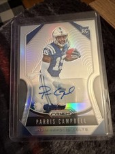 2019 Panini Prizm Parris Campbell Rookie RC Silver Prizm Auto