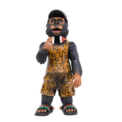 Carlos & Albert Gorilla DJ Sculpture Hand-Painted Signed Sculpture