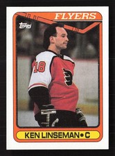1990-91 Topps #345a Ken Linseman C03