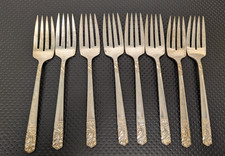 Lot of 8 Heirloom Sterling Mansion House Forks 925 10.8 oz -NH