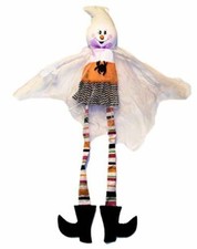 Halloween Ghost Posable Door or Wall Hanging Decoration 40 in. NEW