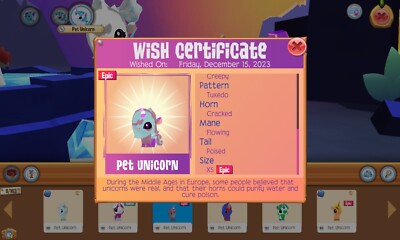 Epic Xs Animal Jam Unicorn Read Description)